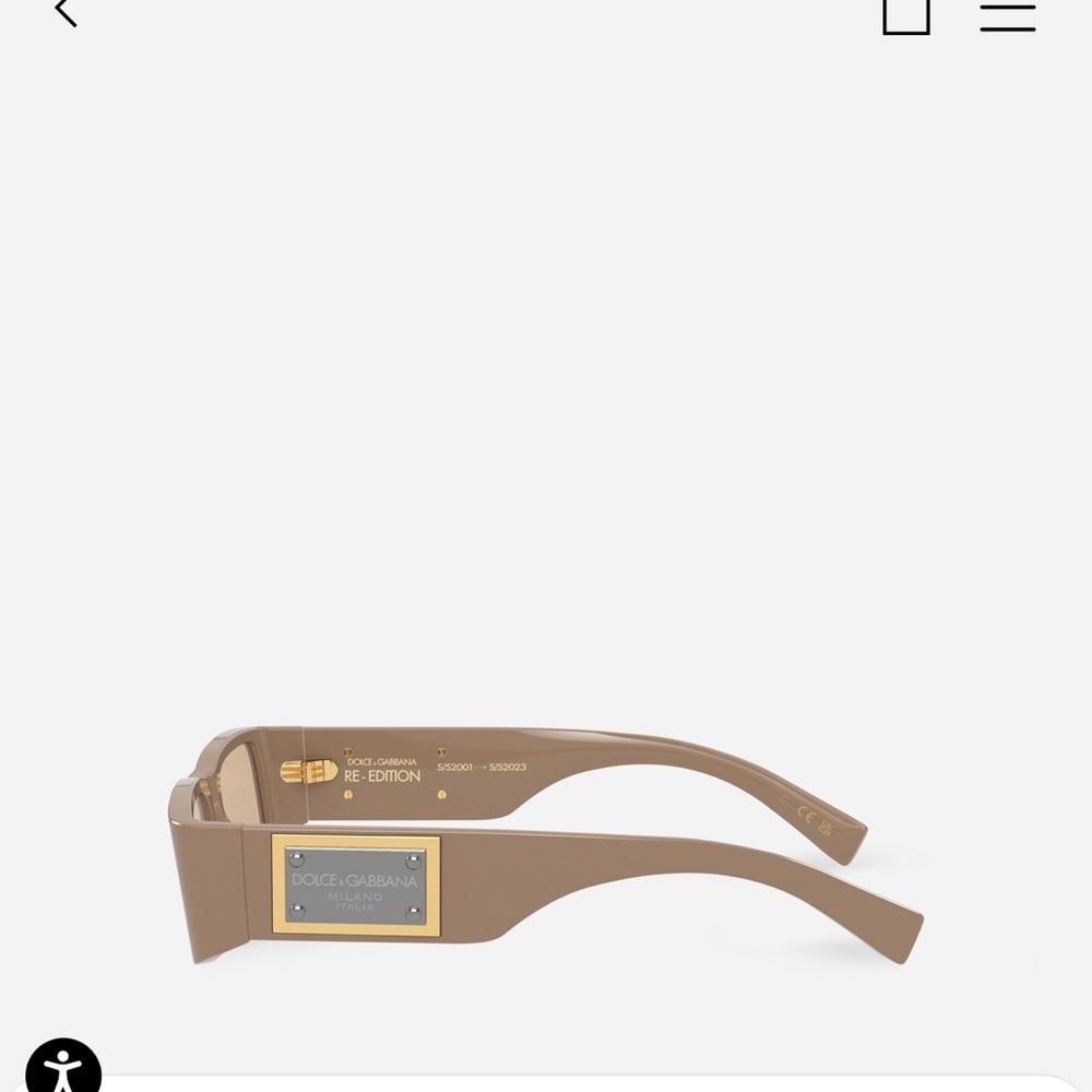 Dolce & Gabbana Re-edition Camel Color Rectangular Made In Italy, Authentic. - Picture 7 of 7